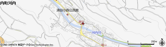 熊本県熊本市西区河内町河内3054周辺の地図