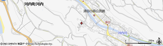 熊本県熊本市西区河内町河内2014周辺の地図