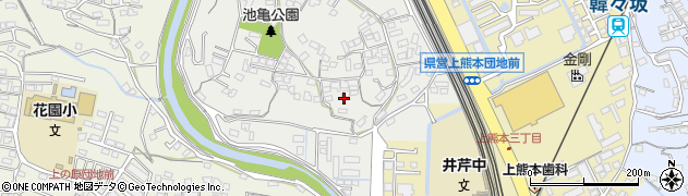 熊本県熊本市西区池亀町周辺の地図