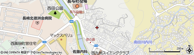 長崎県西彼杵郡長与町嬉里郷540周辺の地図