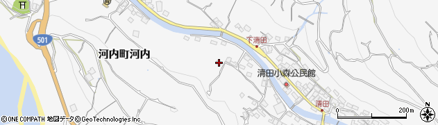 熊本県熊本市西区河内町河内2117周辺の地図