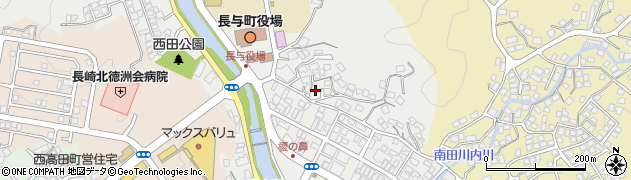 長崎県西彼杵郡長与町嬉里郷558周辺の地図
