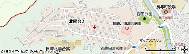 長崎県長与町（西彼杵郡）北陽台周辺の地図