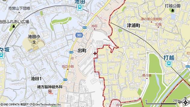 〒860-0088 熊本県熊本市北区津浦町の地図