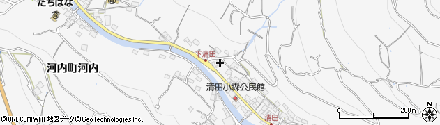 熊本県熊本市西区河内町河内3129周辺の地図