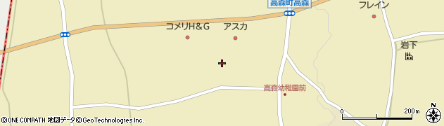 熊本県阿蘇郡高森町高森1979周辺の地図