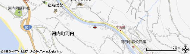 熊本県熊本市西区河内町河内1990周辺の地図