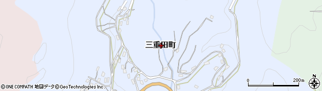長崎県長崎市三重田町周辺の地図