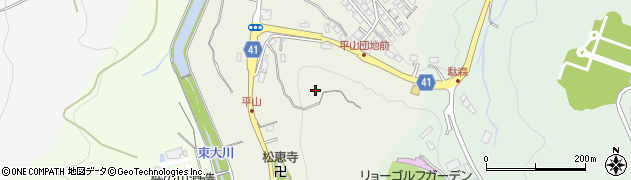 長崎県諫早市平山町周辺の地図