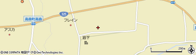 熊本県阿蘇郡高森町高森2225周辺の地図