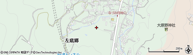 長崎県時津町（西彼杵郡）左底郷周辺の地図