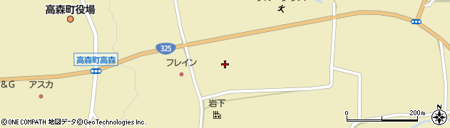 熊本県阿蘇郡高森町高森2223周辺の地図