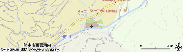 熊本市高齢者支援センターささえりあ　金峰周辺の地図