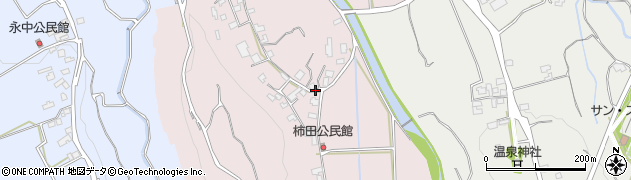 長崎県雲仙市吾妻町栗林名周辺の地図