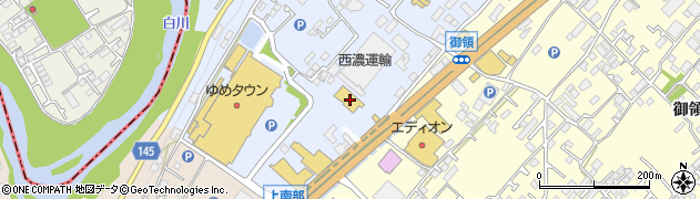 快活CLUB 熊本東バイパス店周辺の地図