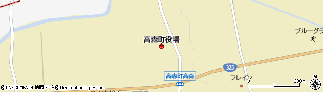 熊本県高森町（阿蘇郡）周辺の地図