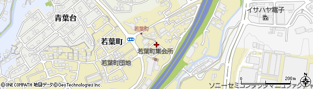長崎県諫早市若葉町周辺の地図