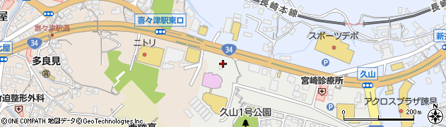 長崎県諫早市久山台25周辺の地図
