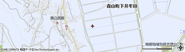 長崎県諫早市森山町下井牟田周辺の地図