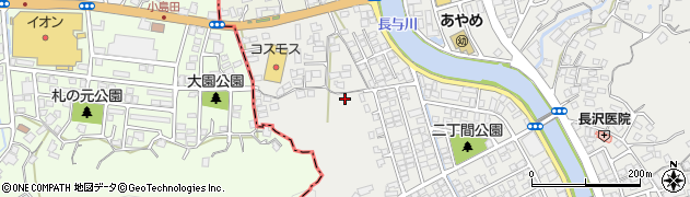 長崎県西彼杵郡長与町嬉里郷80周辺の地図