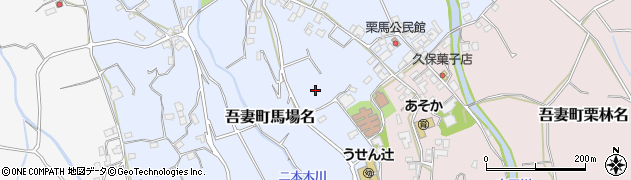 長崎県雲仙市吾妻町馬場名周辺の地図