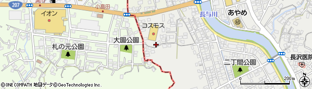 長崎県西彼杵郡長与町嬉里郷34周辺の地図