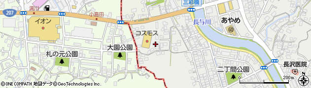 長崎県西彼杵郡長与町嬉里郷37周辺の地図