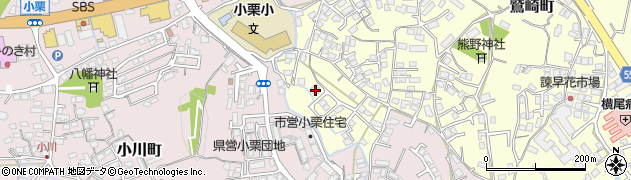 長崎県諫早市鷲崎町612周辺の地図