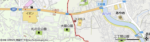 長崎県西彼杵郡長与町嬉里郷4周辺の地図