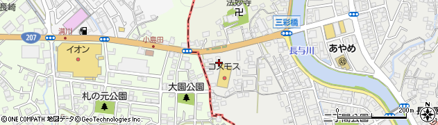長崎県西彼杵郡長与町嬉里郷2周辺の地図