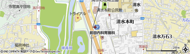 斎場熊本葬儀社周辺の地図