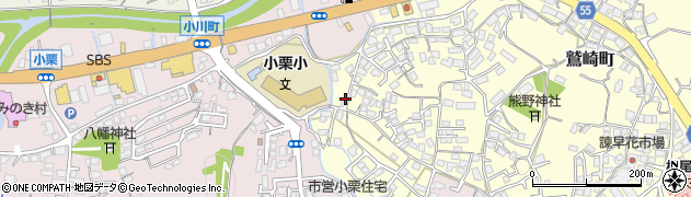長崎県諫早市鷲崎町596周辺の地図