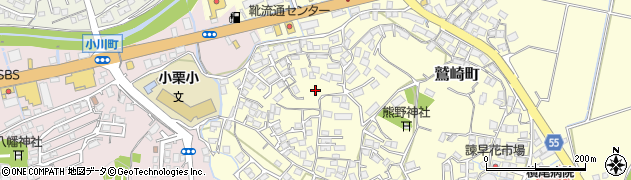 長崎県諫早市鷲崎町498周辺の地図