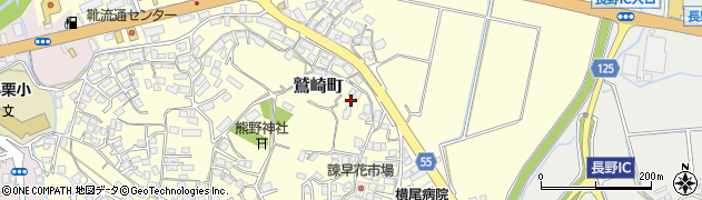 長崎県諫早市鷲崎町804周辺の地図
