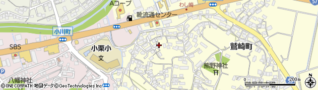 長崎県諫早市鷲崎町548周辺の地図