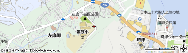 長崎県西彼杵郡時津町左底郷150周辺の地図