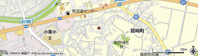 長崎県諫早市鷲崎町492周辺の地図