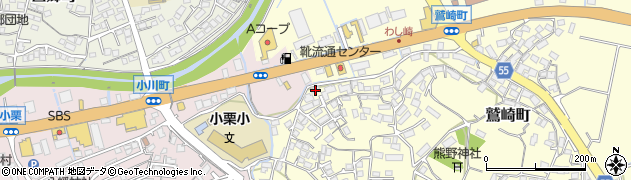 長崎県諫早市鷲崎町554周辺の地図
