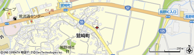 長崎県諫早市鷲崎町88周辺の地図