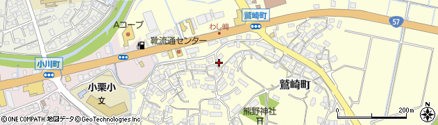 長崎県諫早市鷲崎町402周辺の地図
