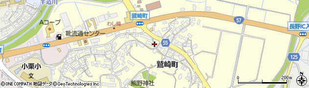 長崎県諫早市鷲崎町412周辺の地図