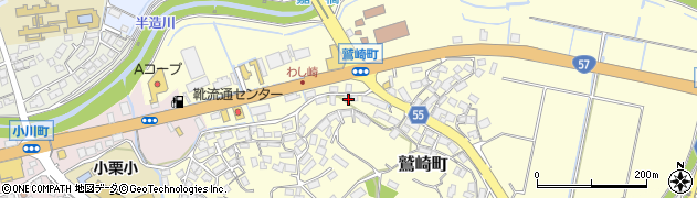長崎県諫早市鷲崎町407周辺の地図