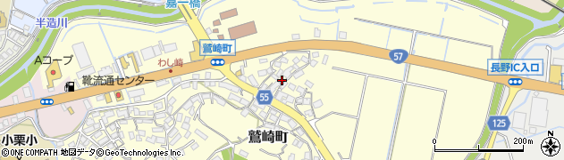 長崎県諫早市鷲崎町96周辺の地図