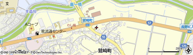 長崎県諫早市鷲崎町281周辺の地図