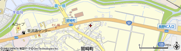 長崎県諫早市鷲崎町255周辺の地図