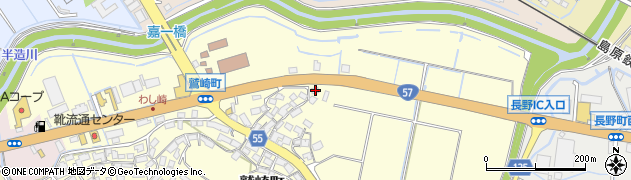 長崎県諫早市鷲崎町100周辺の地図