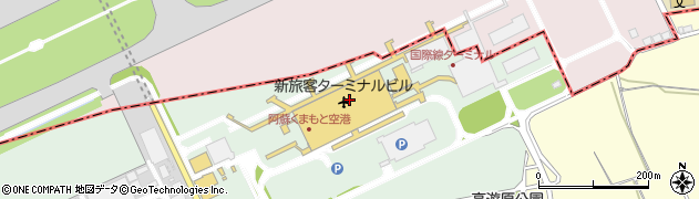 熊本空港熊本空港ビルディング株式会社　総合案内所周辺の地図