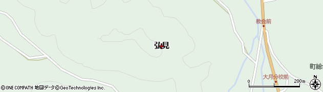 高知県大月町（幡多郡）弘見周辺の地図