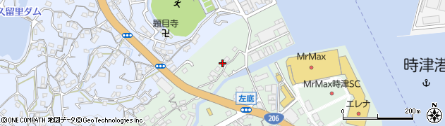 長崎県西彼杵郡時津町左底郷6周辺の地図
