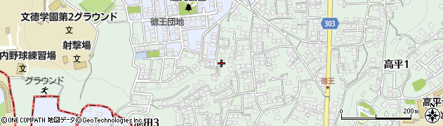熊本県熊本市北区池田3丁目14-32周辺の地図